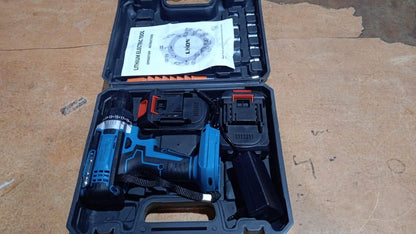 Impact Drill and Driver Set - Power Tool Kit with 2 Batteries