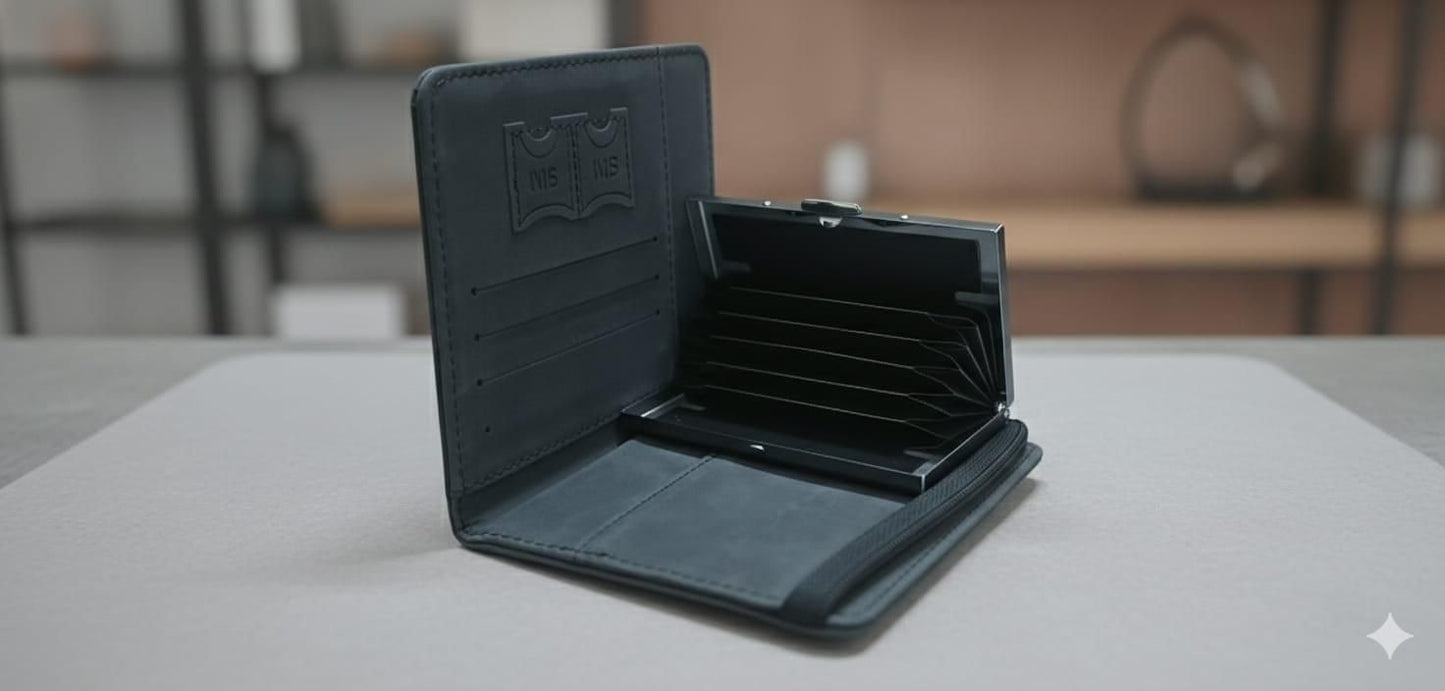 Passport Cover & Metal Card Holder(Combo)