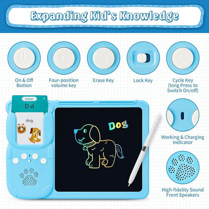 2 in 1 Talking Flash Card with LCD Writing Tablet