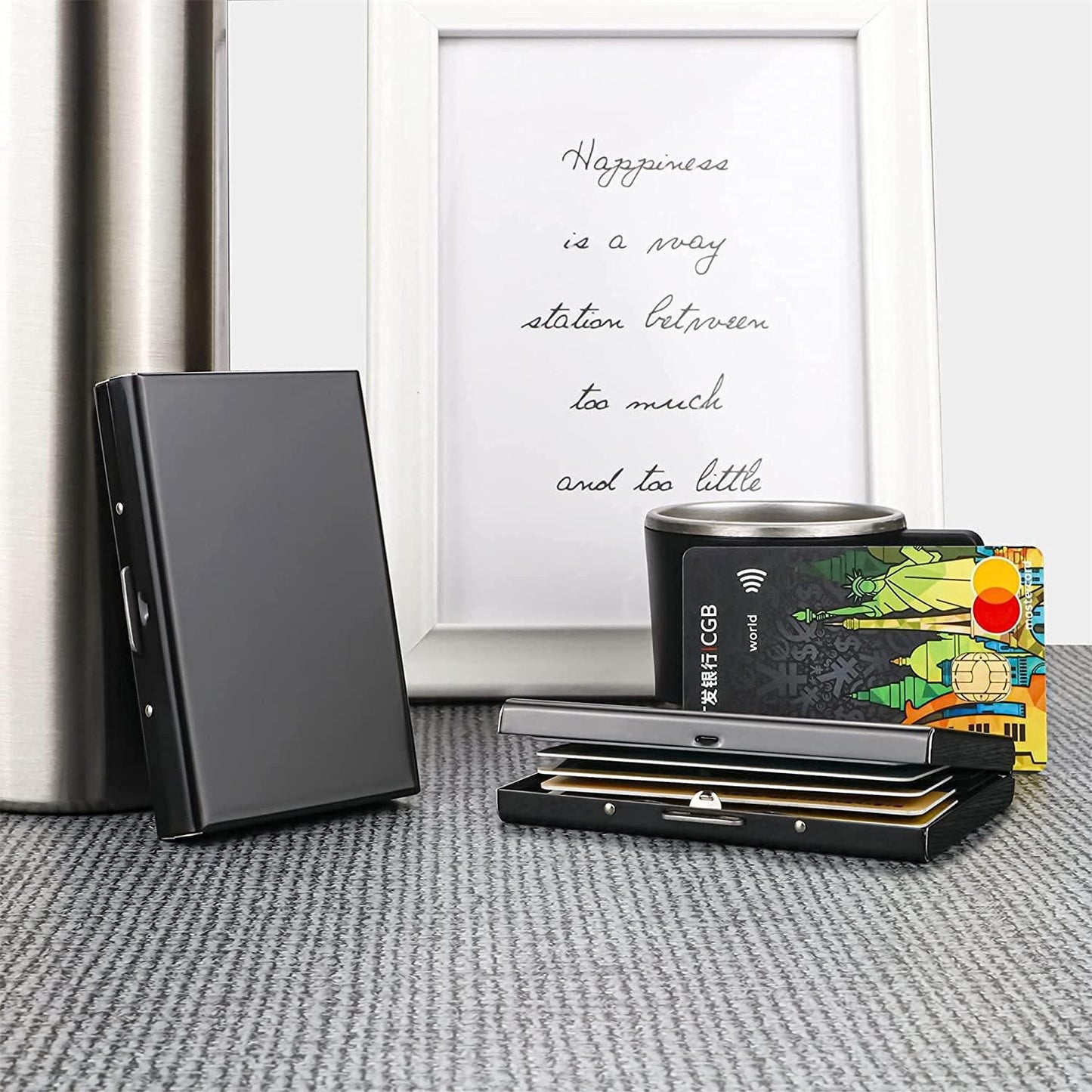 Passport Cover & Metal Card Holder(Combo)